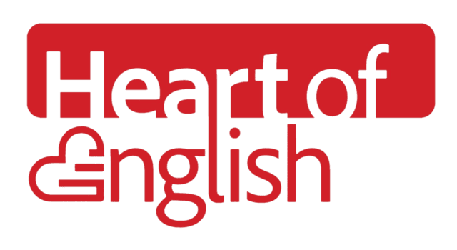 Heart of English Logo